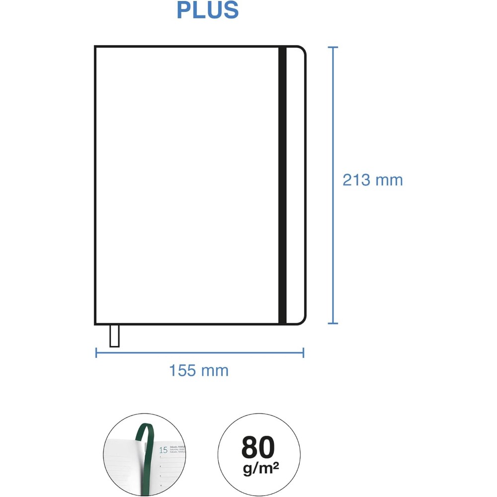 Ежедневник датированный "Mini Garden" 2026, A5, линейка, бежевый - 6