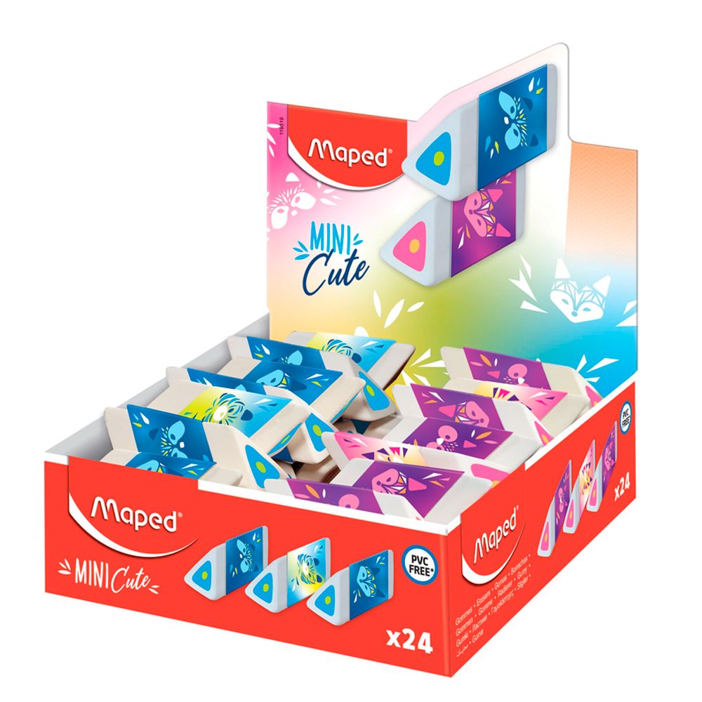 Ластик Maped "Pyramid Mini Cute", 1 шт, ассорти - 8