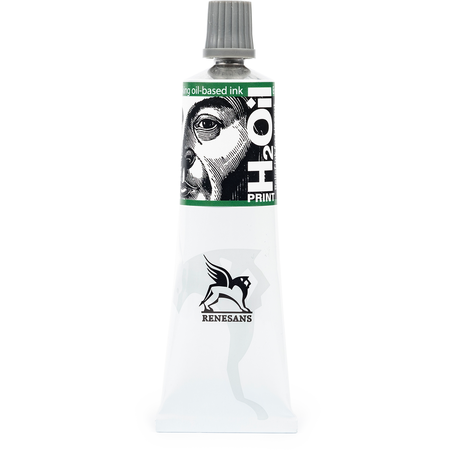 Краски для линогравюры "H20IL INK. Renesans", 05 зеленый изумрудный, 60 мл