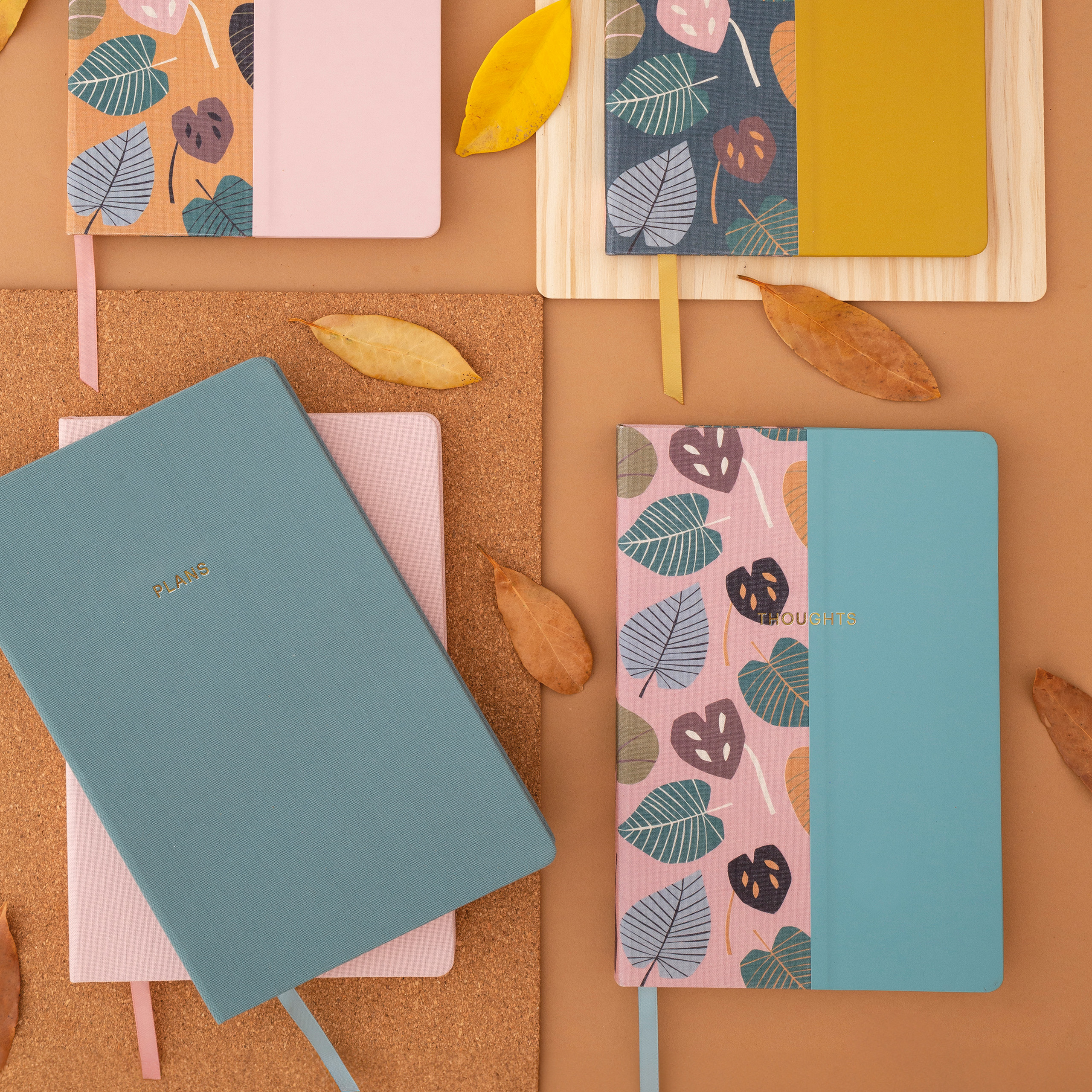 Блокнот Miquelrius "Autumn Leaves Green Leaves", 96 листов, в точку, зеленый - 6