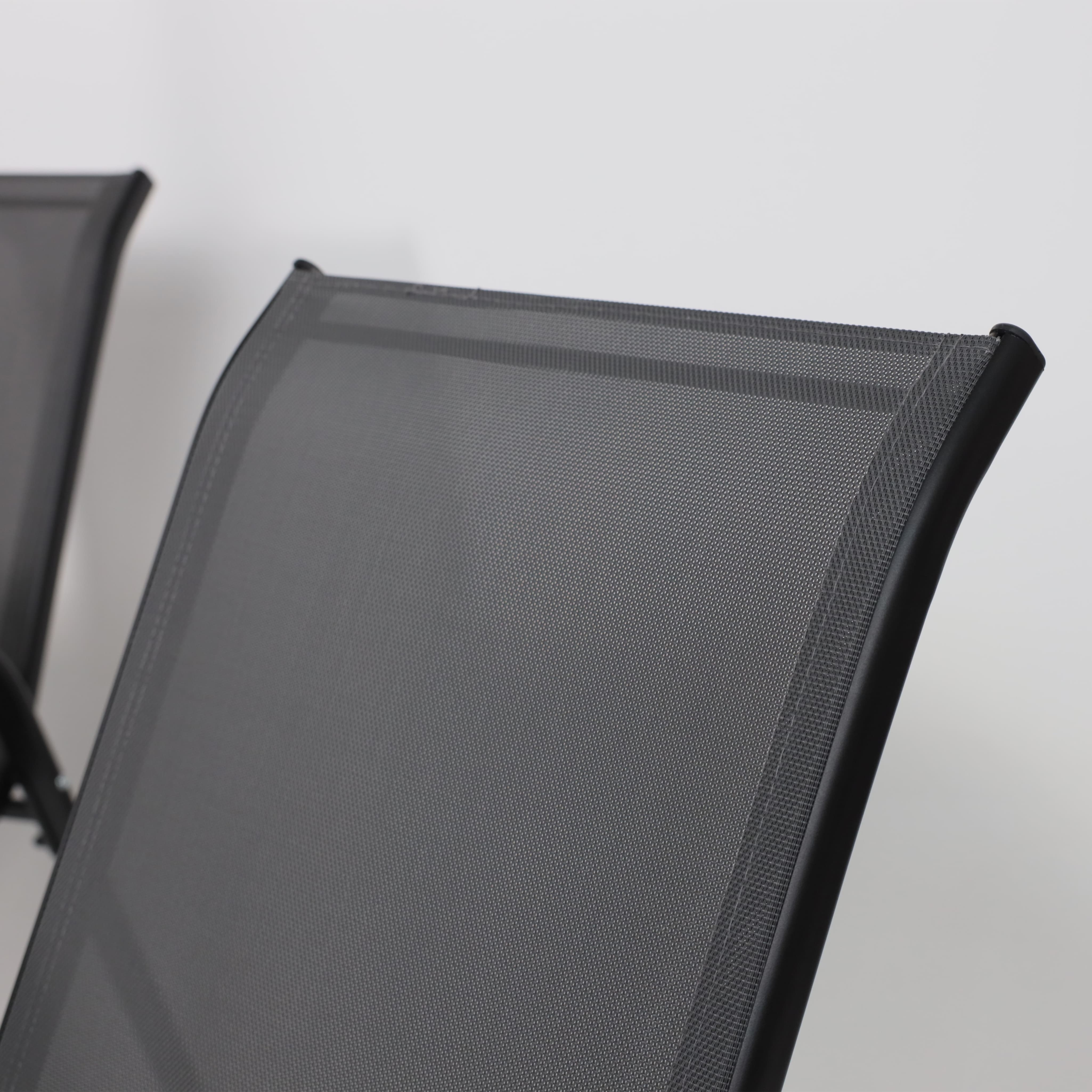 Комплект мебели садовой AksHome SUNBEAM (стол 1 шт, 6 кресел, зонт 1 шт), серый, черный - 16