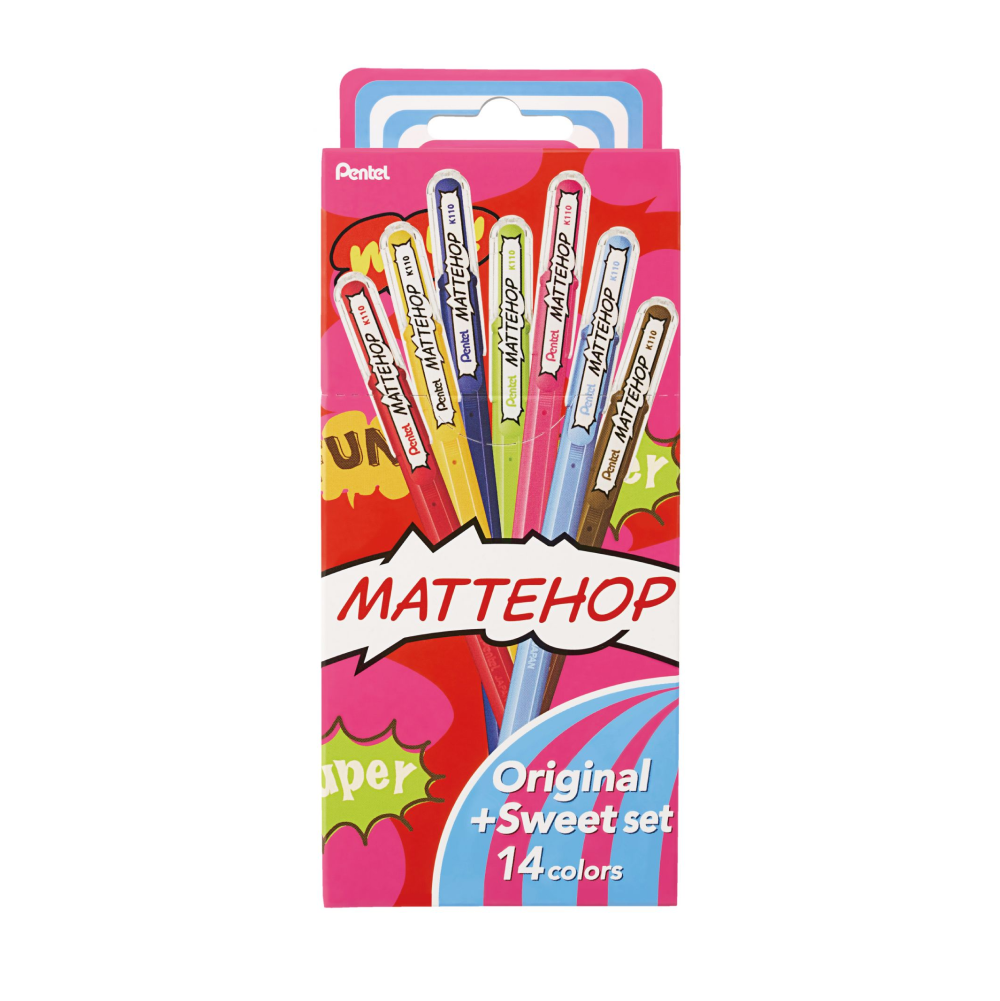 Набор ручек гелевых Mattehop "Original + Sweet Set", 0.5 мм, ассорти, 14 шт