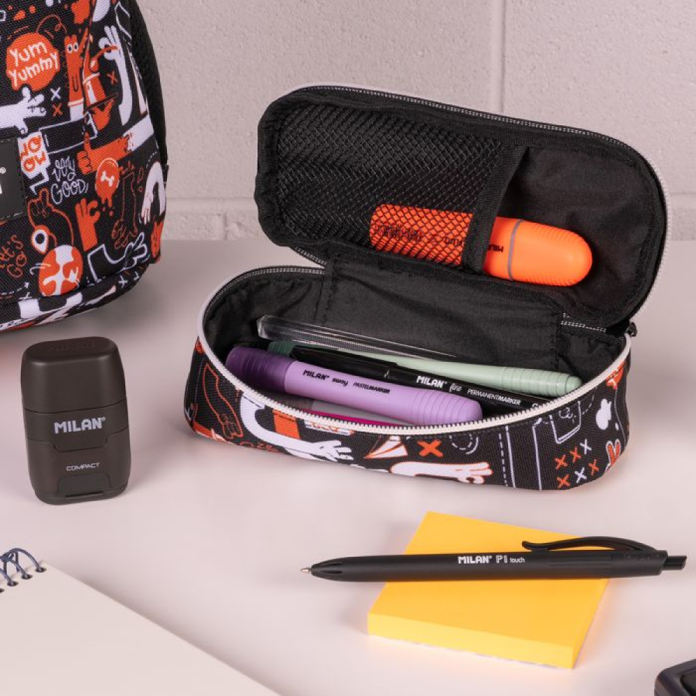 Пенал "Fingers", 1 отделение, разноцветный - 3