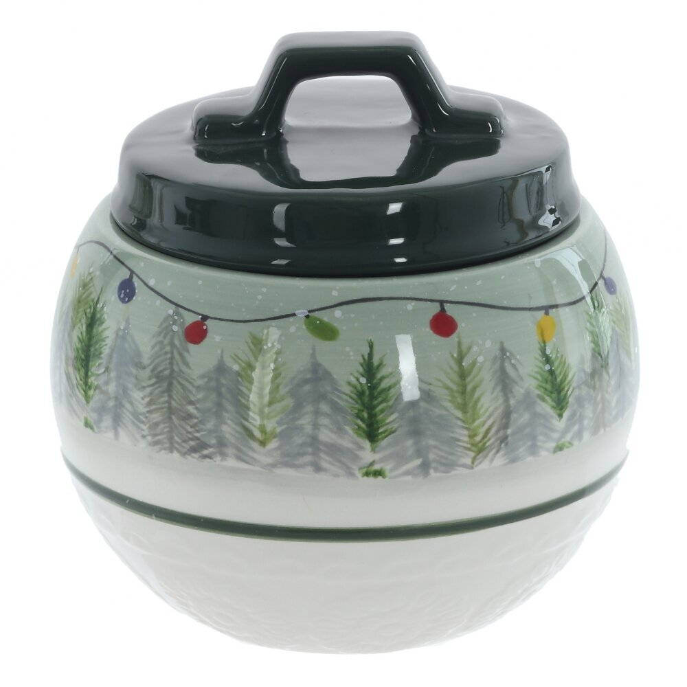 Конфетница керамическая "Рождество", 15 см, разноцветный