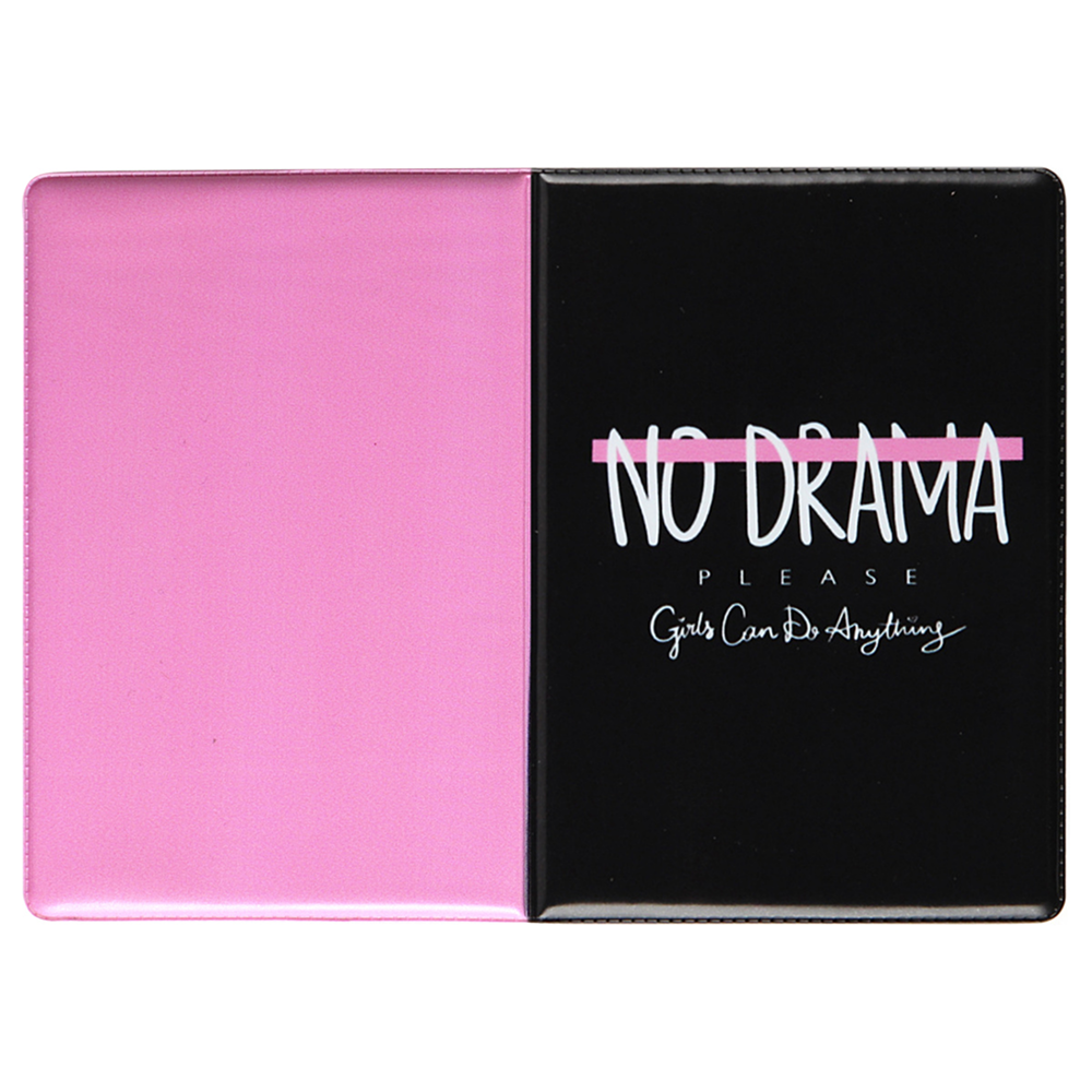 Обложка для паспорта "No Drama", черный - 4