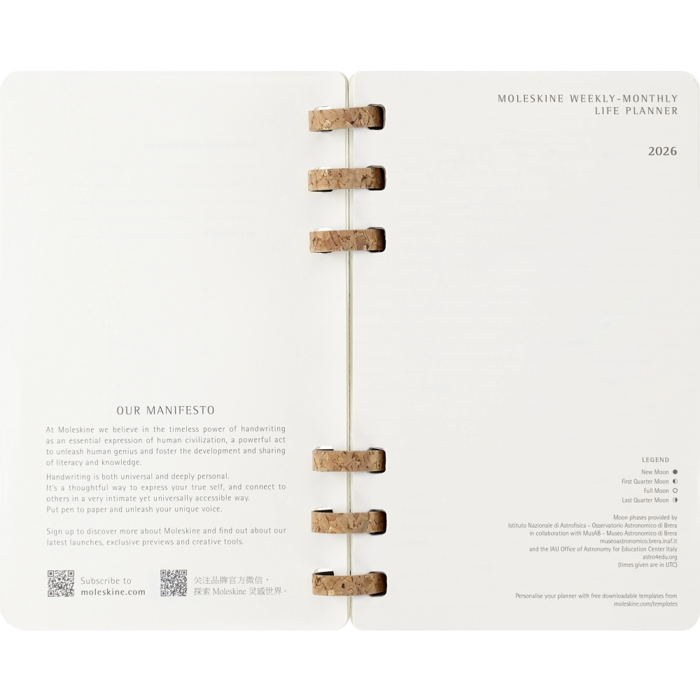 Еженедельник датированный "Spiral large", 130х210 мм, 200 страниц, черный, 2026 - 4