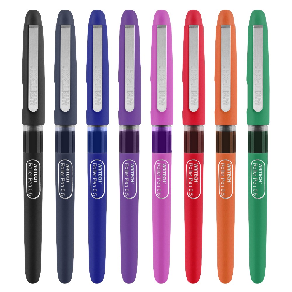 Ручка-роллер "Writech", 0,5 мм, черный, стерж. черный - 3