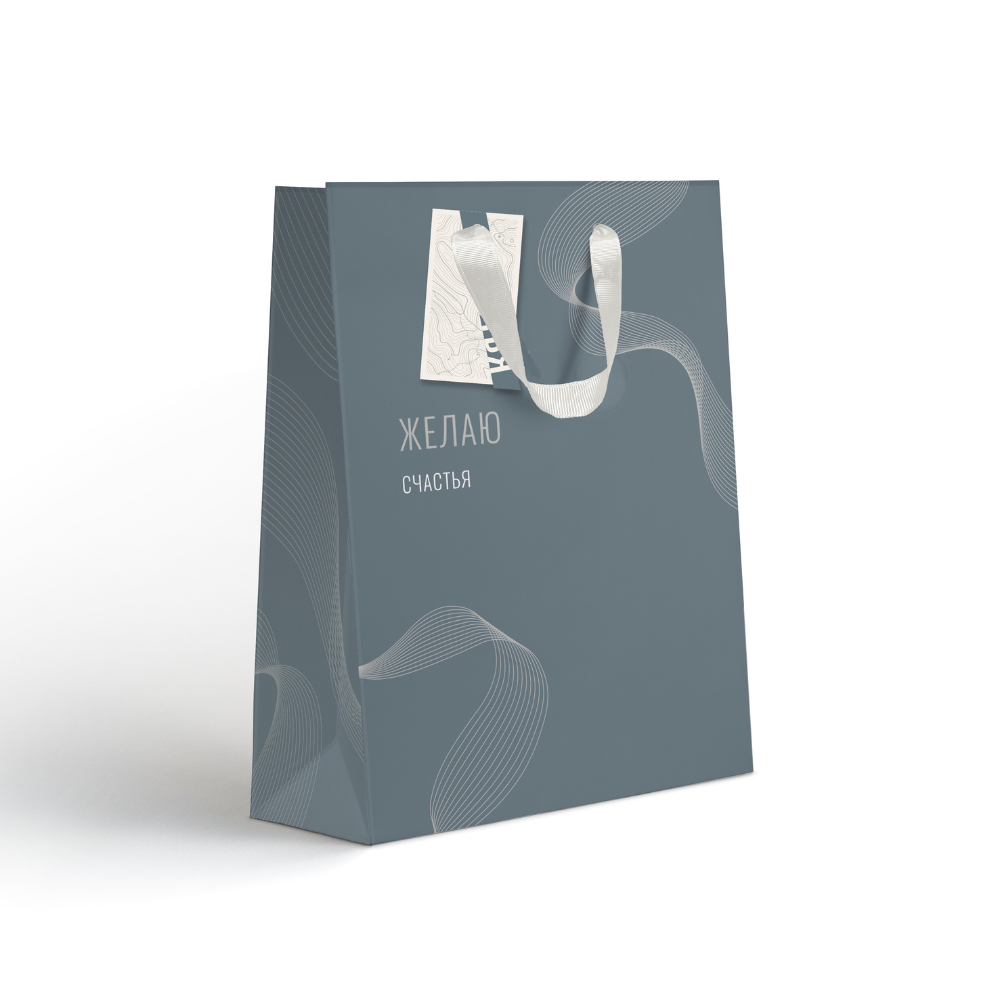 Пакет бумажный подарочный "Country LVS", 25.5х31.5х11 см, ассорти