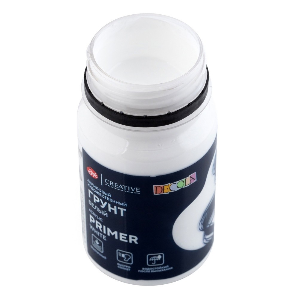 Грунт акриловый "Декола", белый, 100 мл. - 4