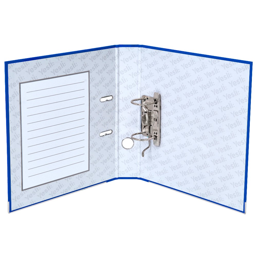 Папка-регистратор "Yesli:", А4, 50 мм, ПВХ Эко, синий - 6