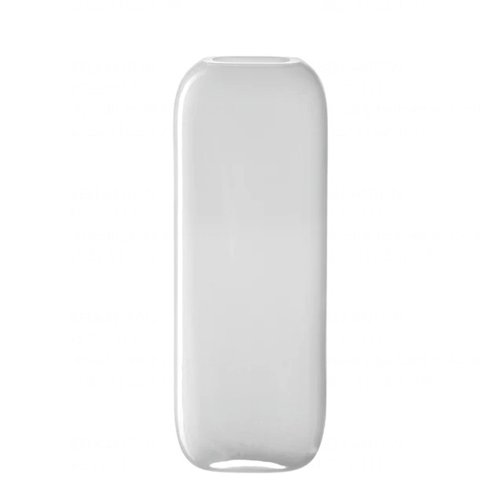 Ваза стеклянная "Milano", 27 см, белый