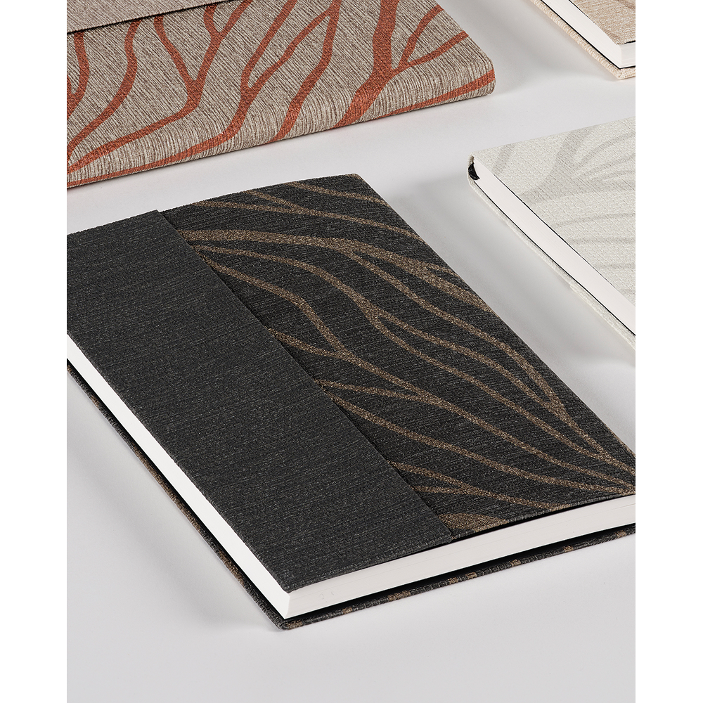 Блокнот "Waves bronze", А5, 96 листов, линейка, бронзовый - 6