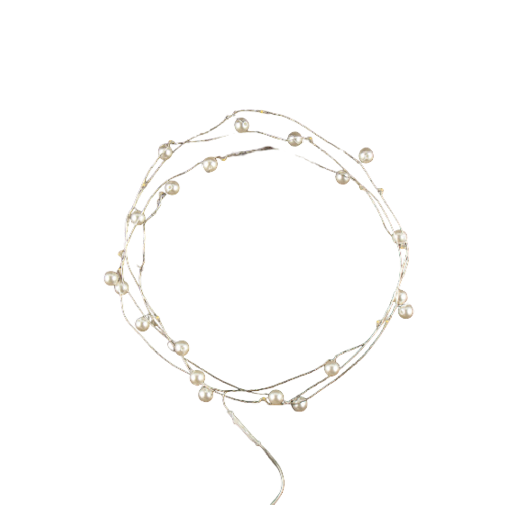 Гирлянда электрическая LED "Нить. Жемчужина", 2 м, тепло-белый