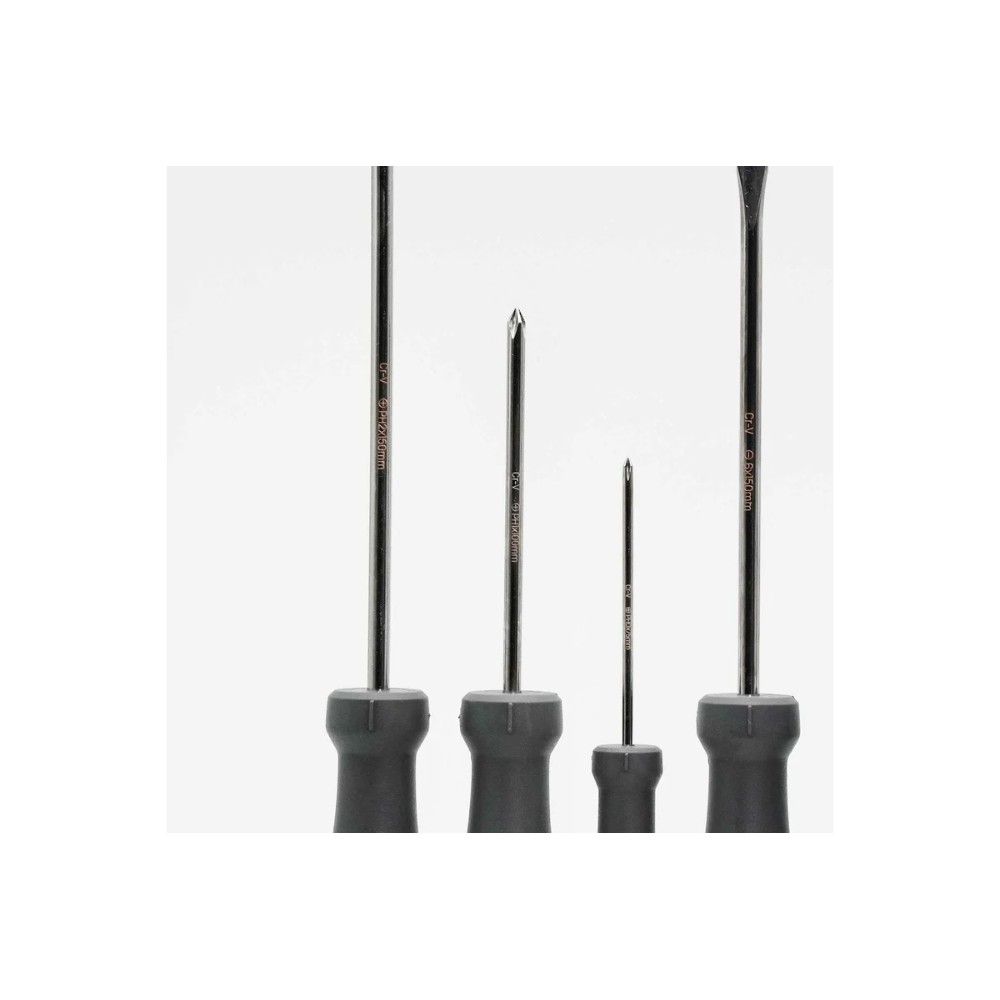 Набор отверток Deli HS EHT1006, 6 шт, Soft Touch, черный - 3