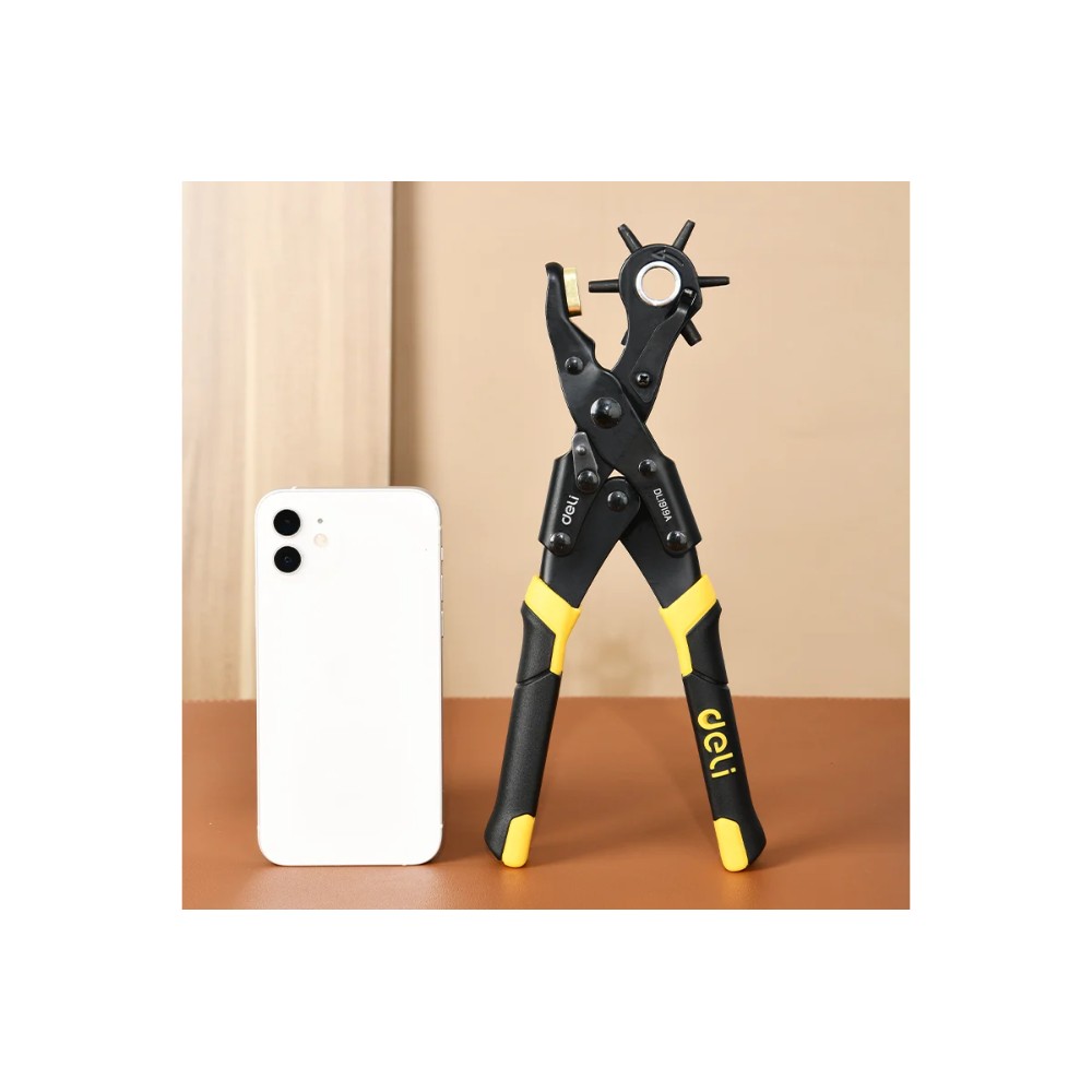 Дырокол Deli YS EDL1919A (пробойник, просекатель) для кожи, 250 мм., 6-в-1 - 5