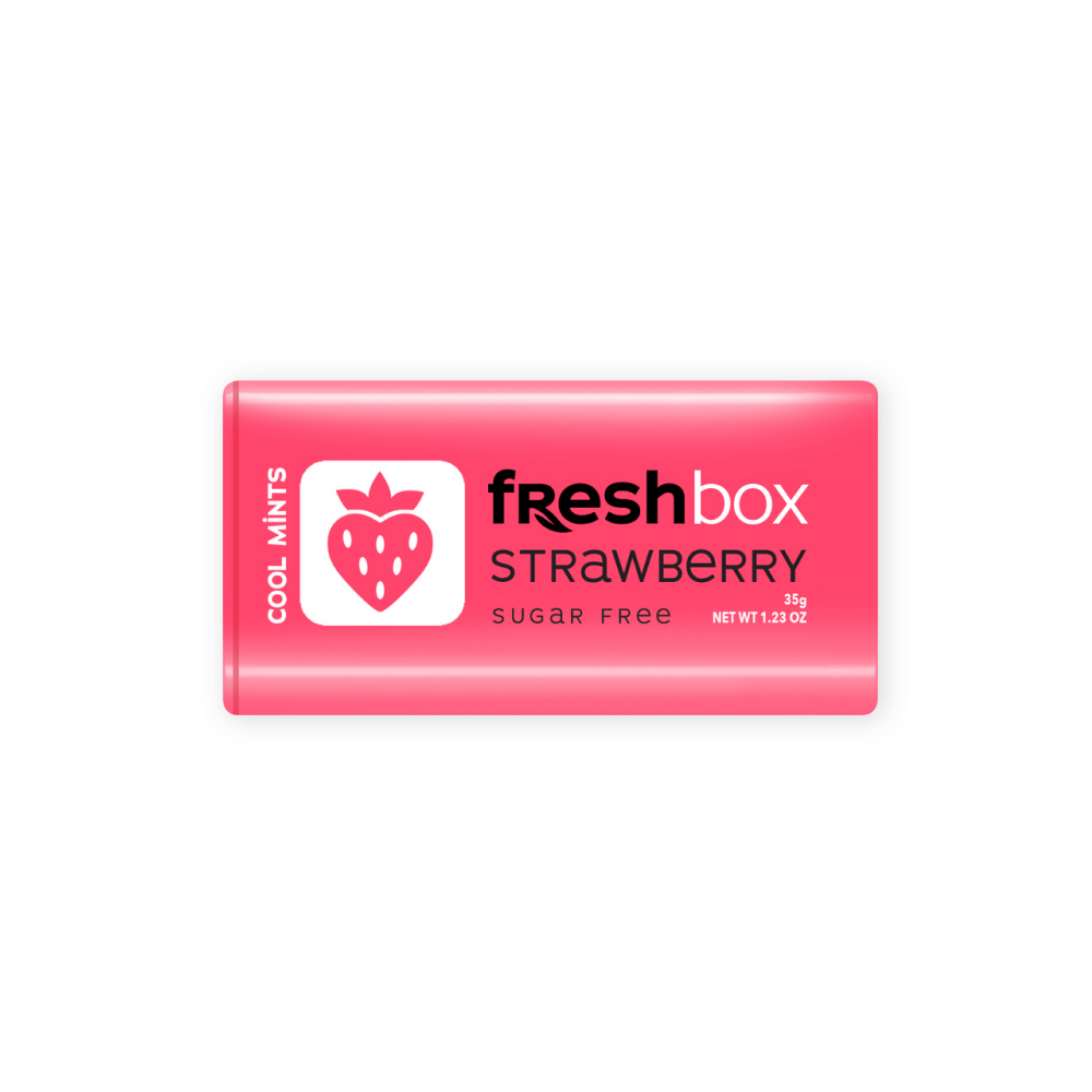 Драже "FRESHBOX" со вкусом клубники, 35 г 