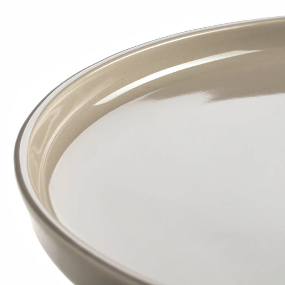 Тарелка керамическая "ROMA", 22 см, бежевый - 3