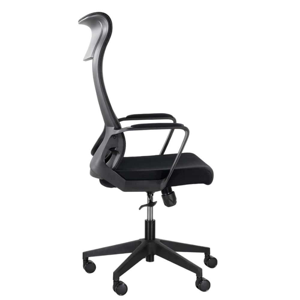 Кресло для руководителя "UTFC Рекорд М-878", пластик, черный  - 3