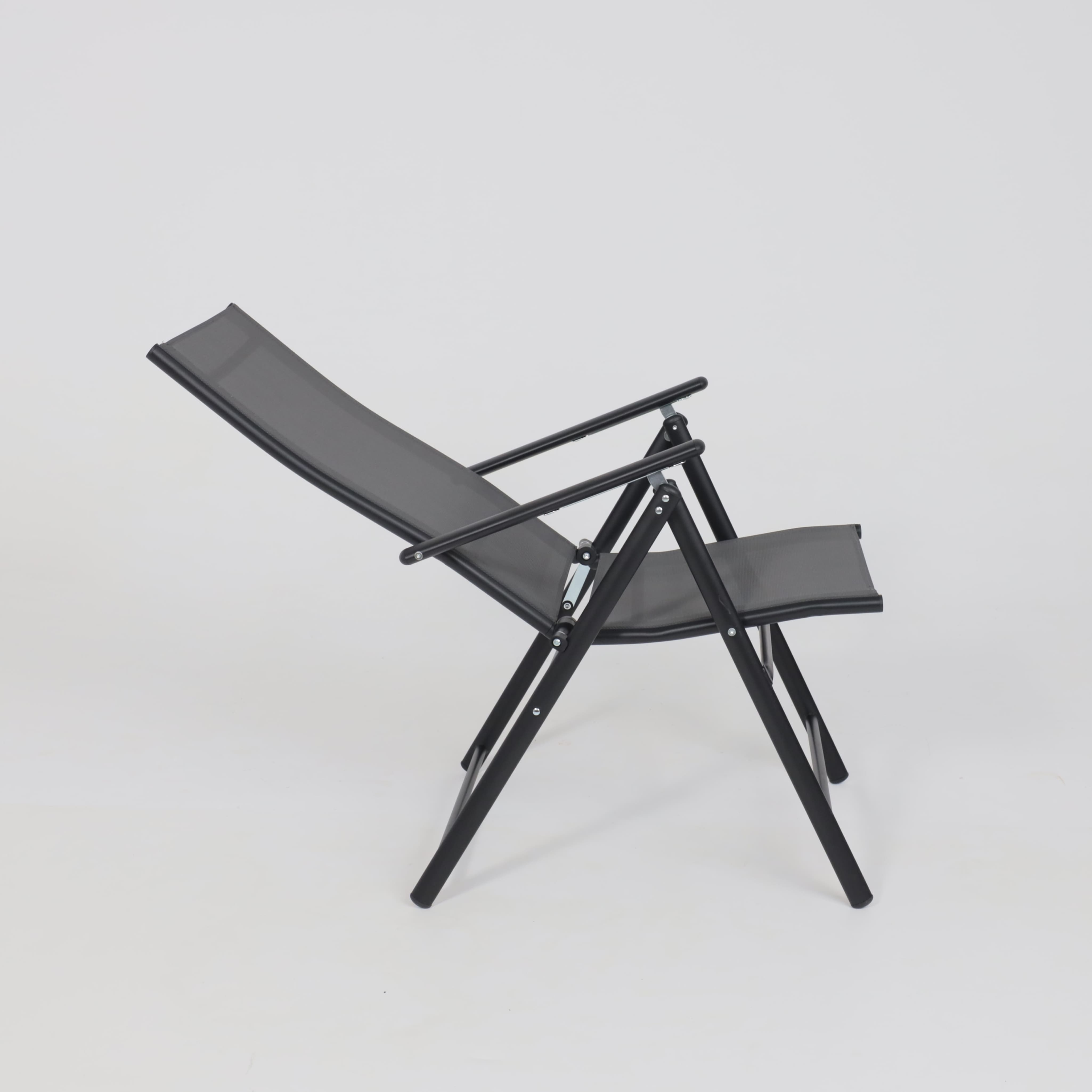 Кресло садовое AksHome CATANIA, ткань, серый, черный - 15