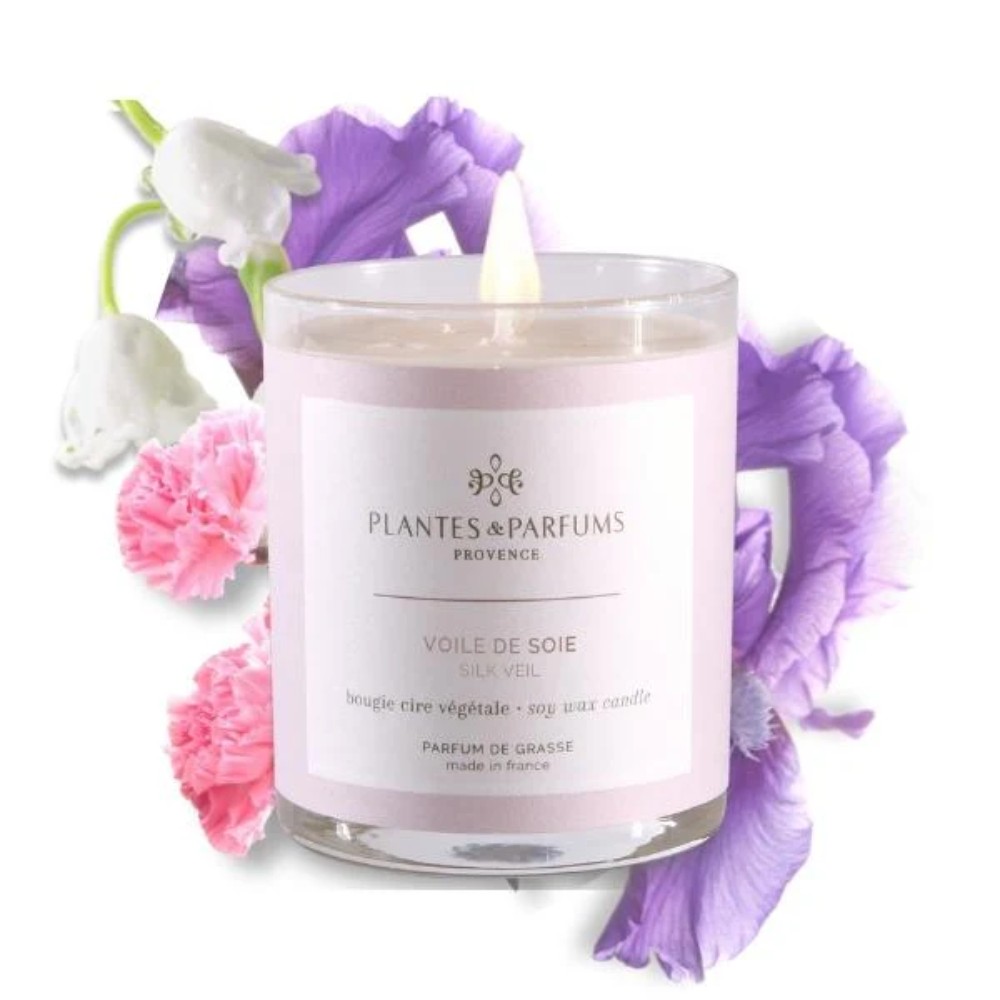 Свеча ароматическая PLANTS&PARFUMS "Silk Veil", 180 гр. 