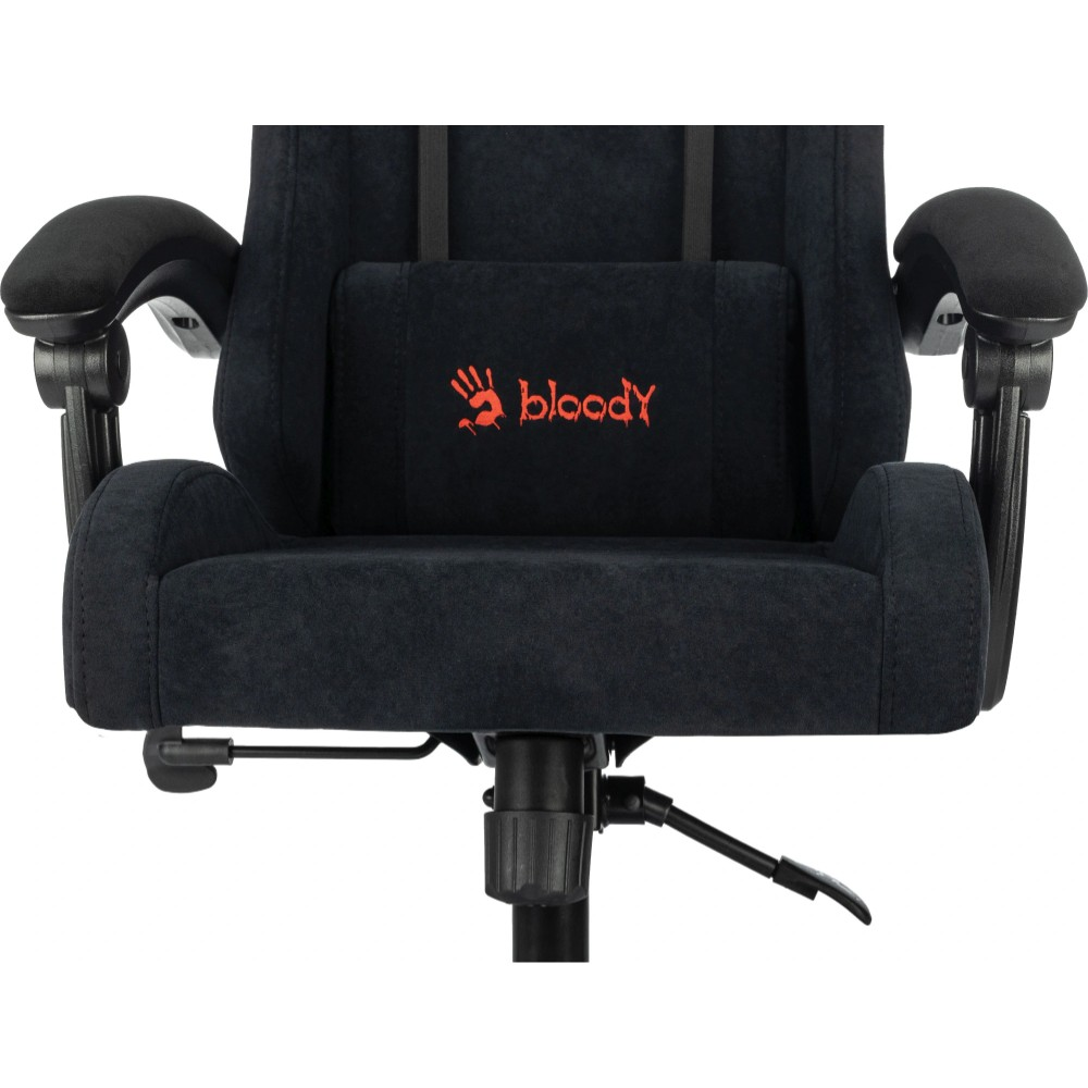 Кресло компьютерное Бюрократ A4Tech Bloody GC-560, искусственная замша, черный, металл - 12