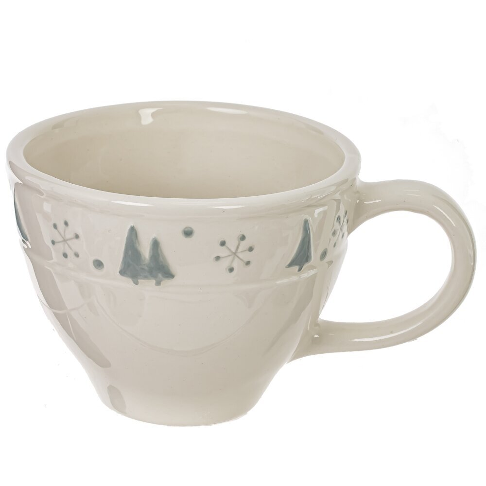 Чашка с блюдцем "Белый медведь", керамика, 245 мл, белый