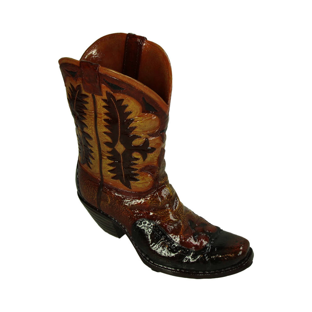 Ваза "Cowboy Boot", полирезина, коричневый