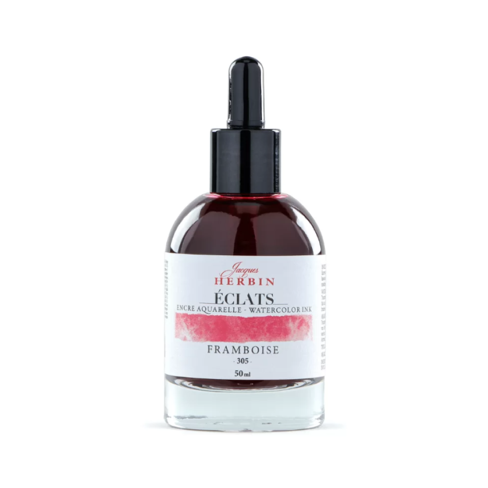 Чернила акварельные "Herbin. Eclats", малиновый, 50 мл.