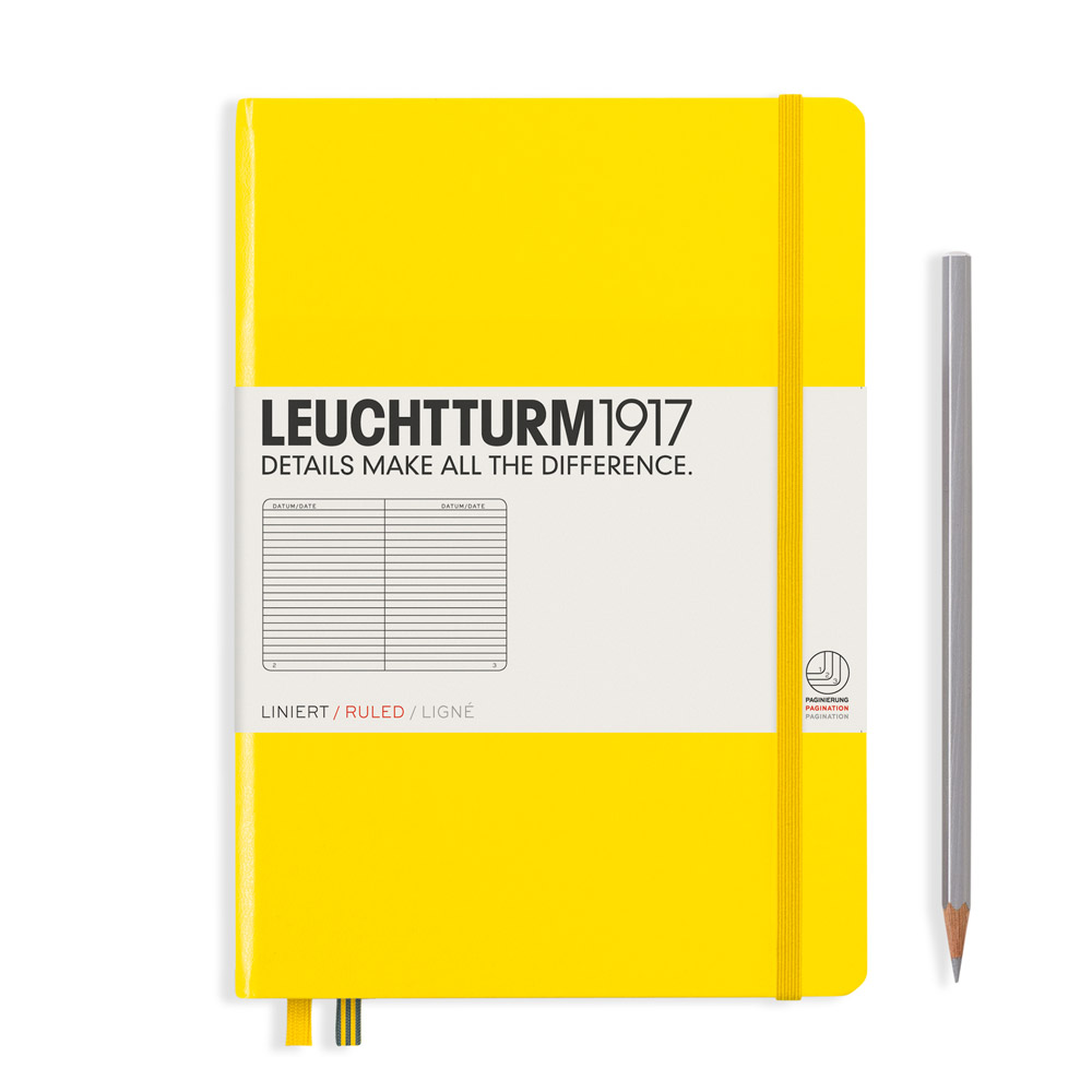 Блокнот "Leuchtturm1917. Classic", А5, 125 листов, линейка, лимонный