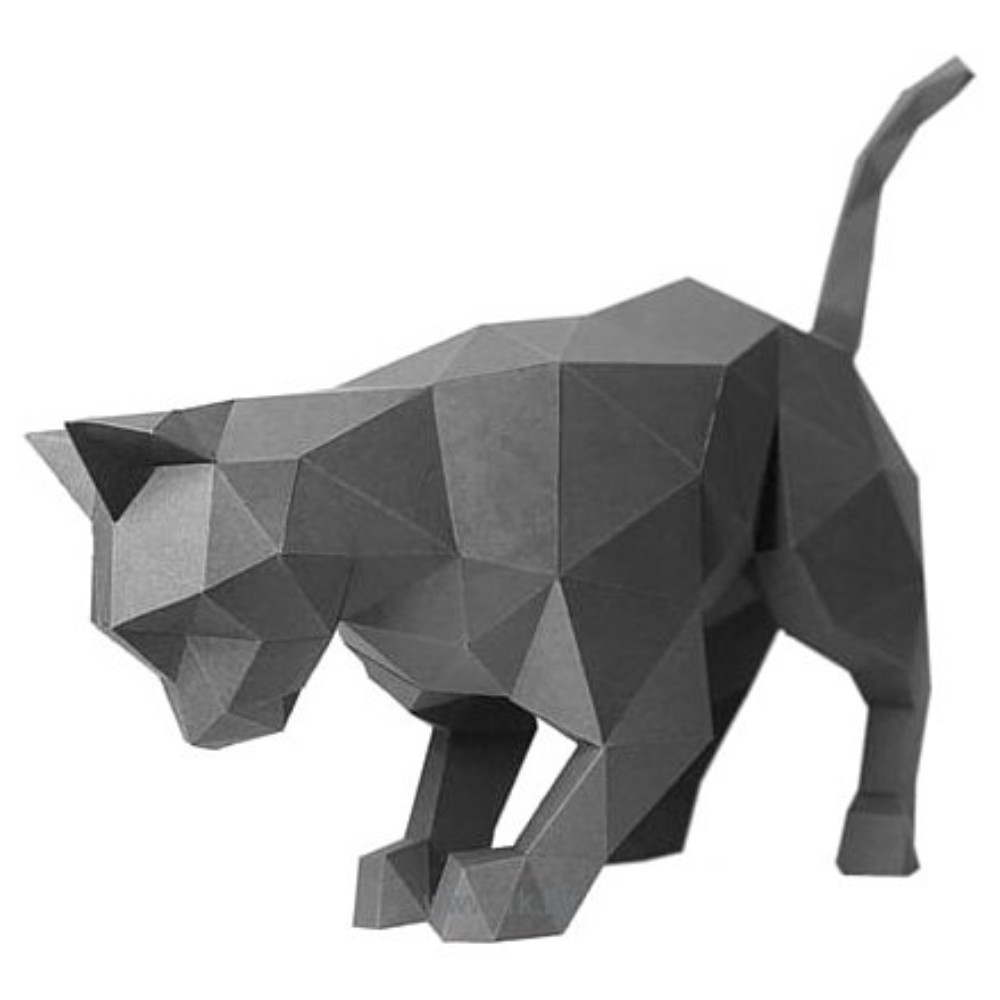 Набор для 3D моделирования "Кот Дымок", графитовый
