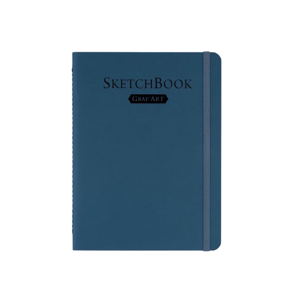 Скетчбук для графики "GrafArt white", 20 листов, 15х20 см, 160 г/м2, синий