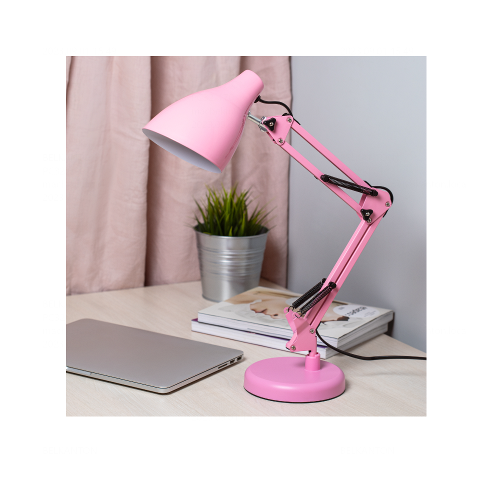 Светильник настольный Трансвит "ЭРА N-123-E27-40W-P", розовый  - 8