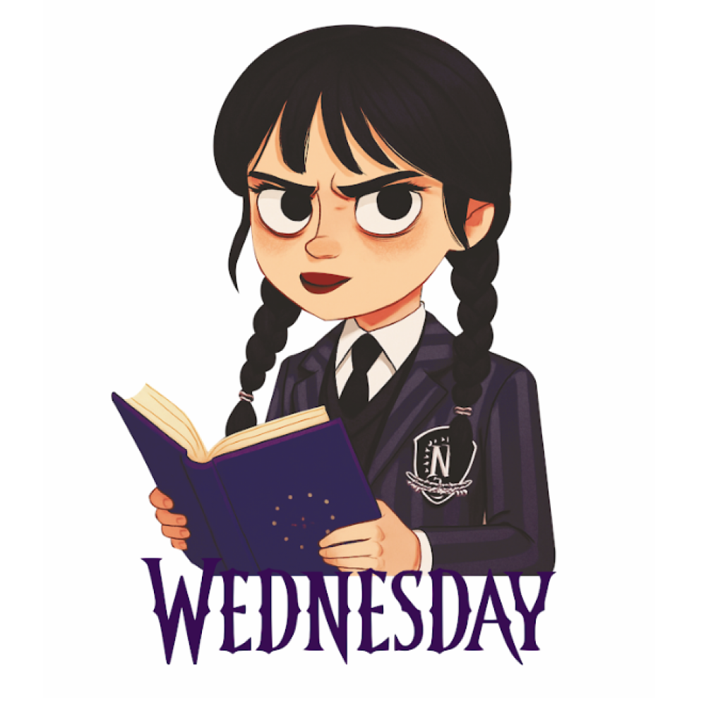 Кружка «Wednesday» внутри и ручка фиолетовая, 330 мл.               - 2
