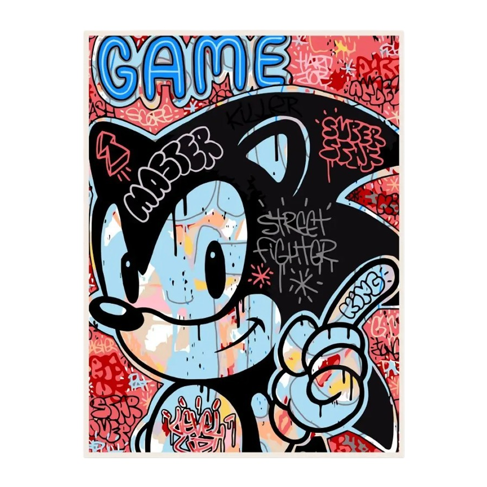 Картина по номерам "Соник Граффити"