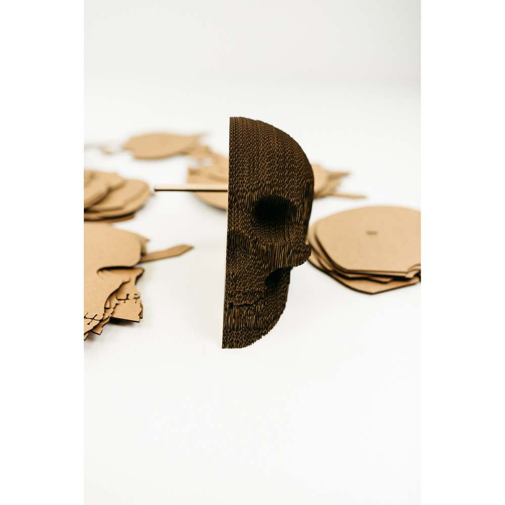 Пазл картонный 3D "Череп" - 7