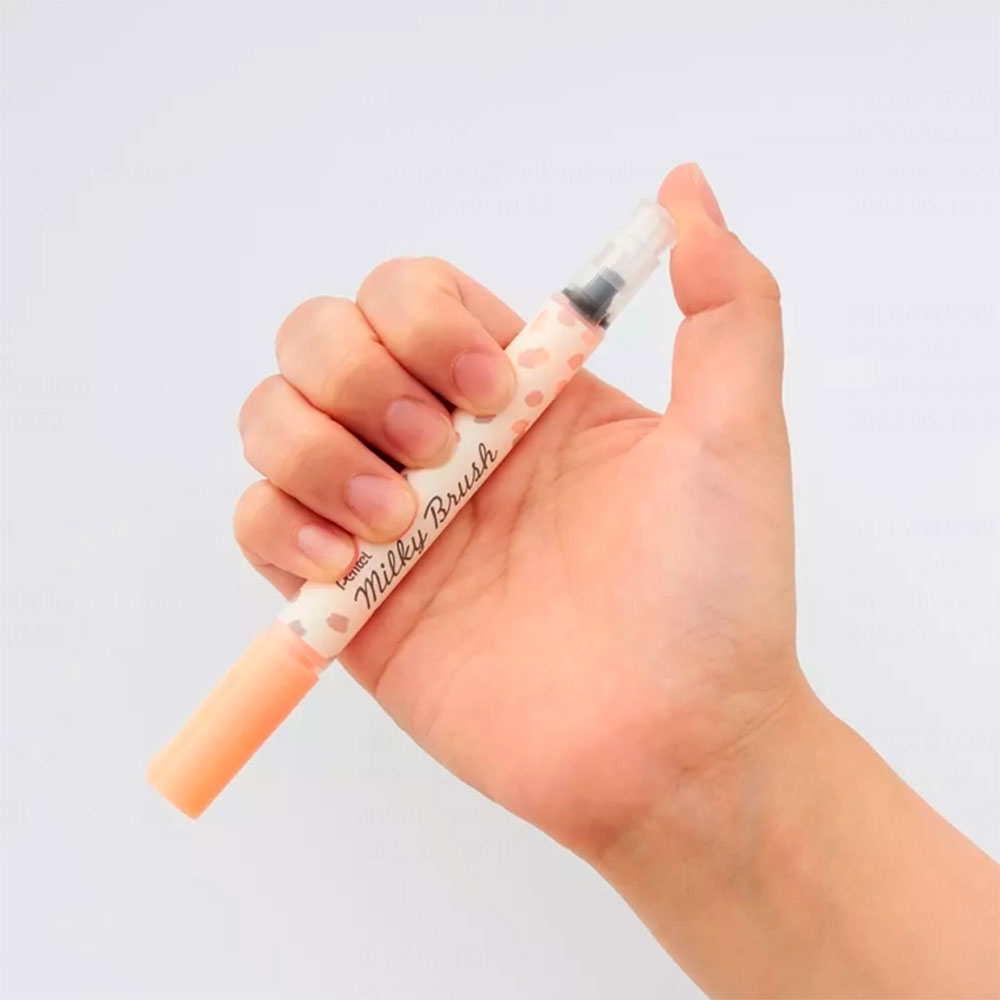 Маркер-кисть "Milky Brush", оранжевый пастельный - 3