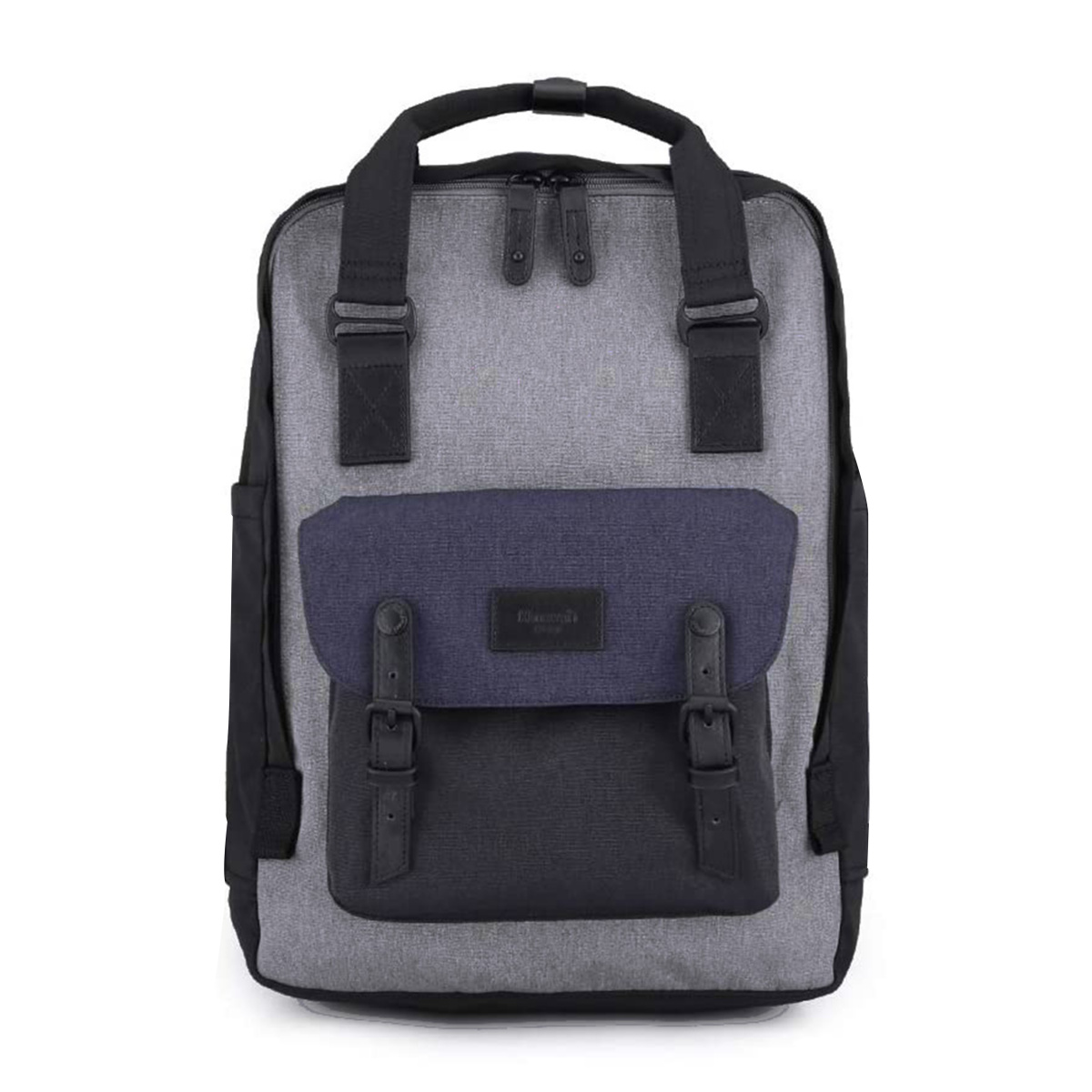 Рюкзак молодежный HIMAWARI, черный, серый