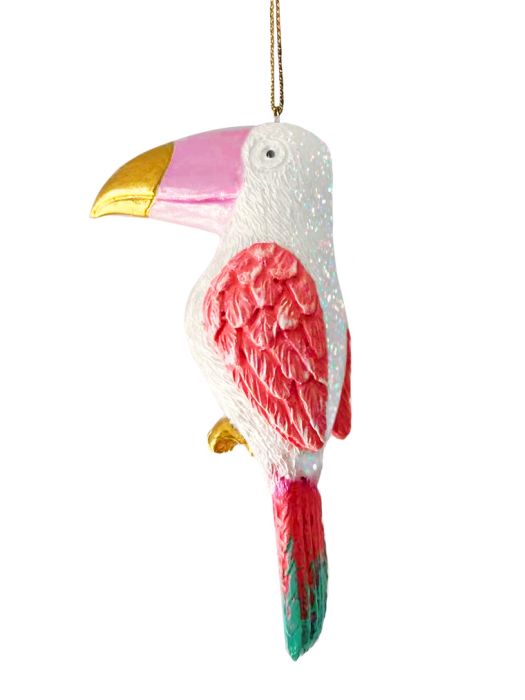 Украшение новогоднее "Тукан" 3х8х4,5 см, полирезина, мультиколор