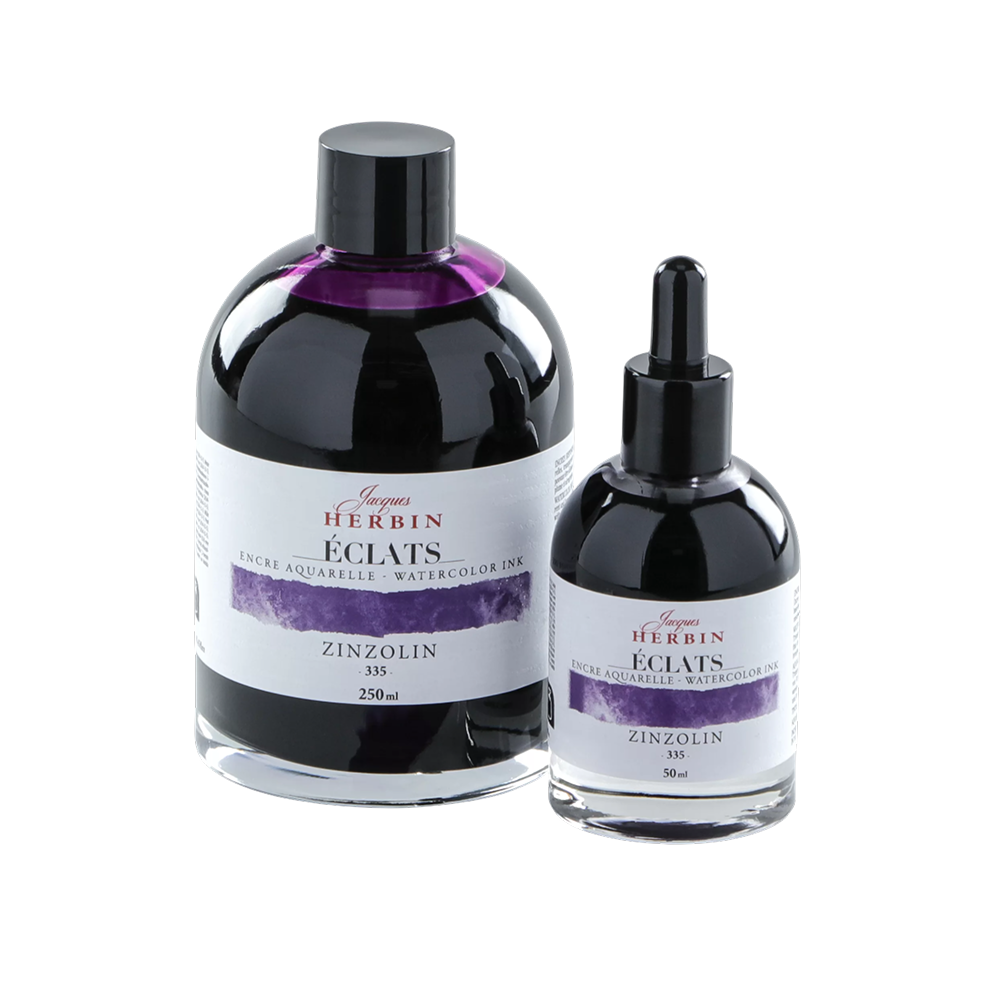 Чернила акварельные "Herbin. Eclats", цинцолин, 50 мл