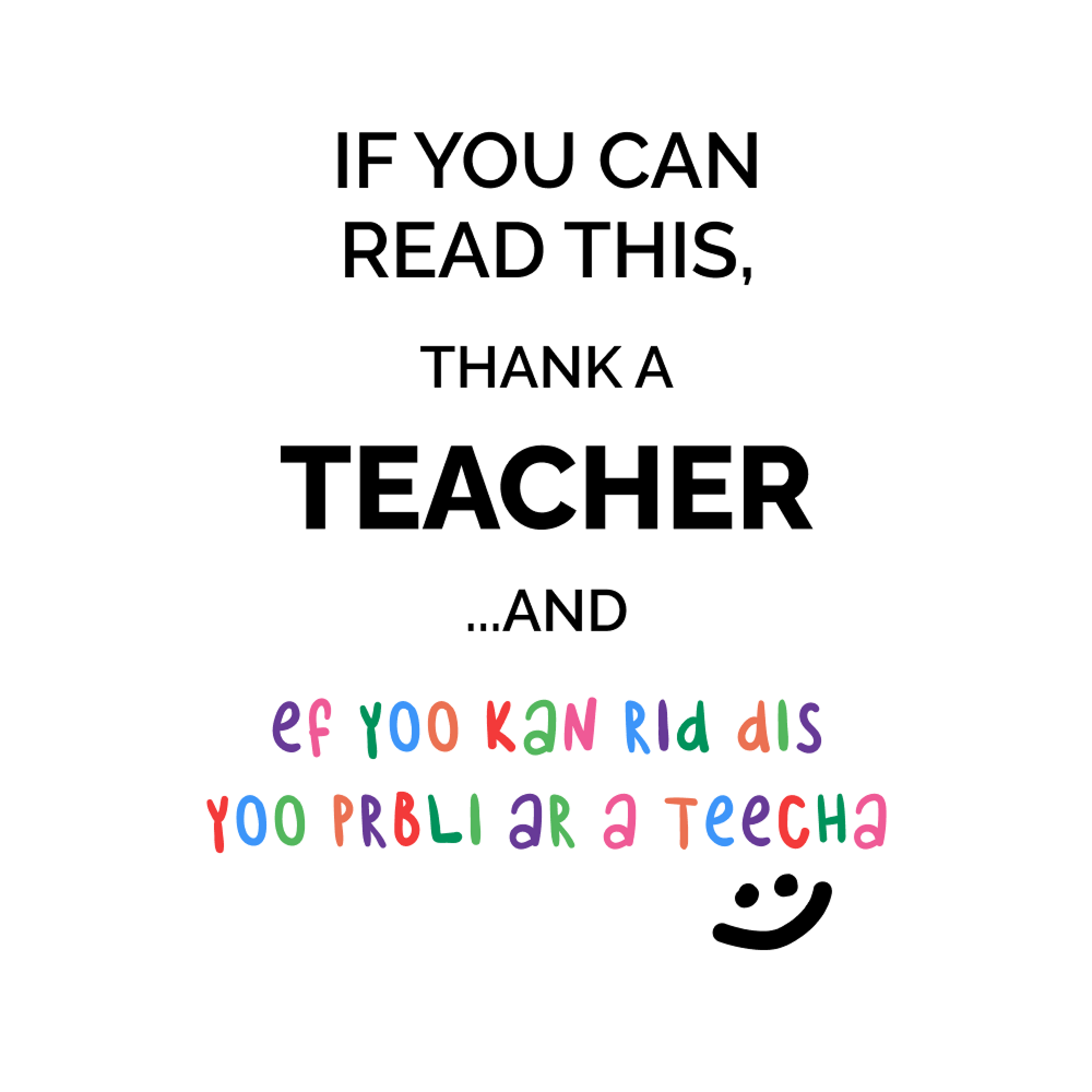 Кружка "If you can read this, Thank a teacher", керамика, 450 мл, белый, желтый