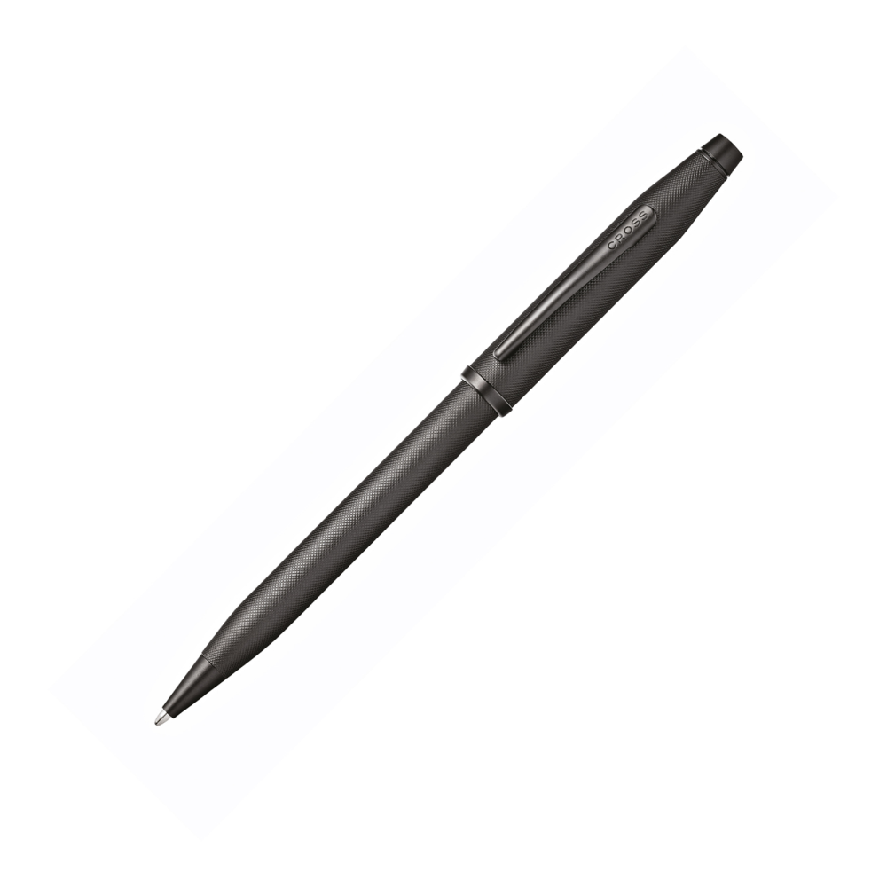 Ручка шариковая автоматическая "Century II Black Micro Knurl", 0.7 мм, черный, стерж. черный