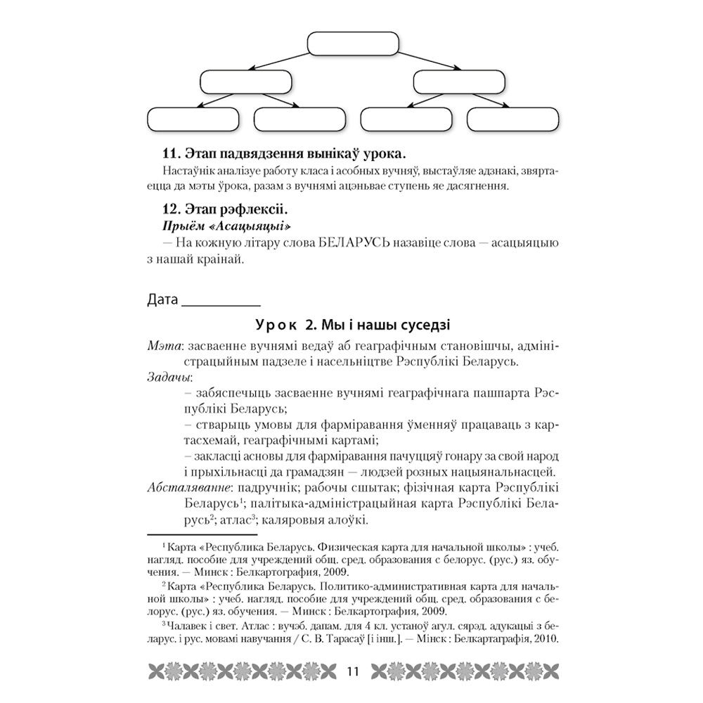 Чалавек i свет. 4 клас. Мая Радзiма - Беларусь. План-канспект урокаў, Лузгіна А.Г., Астроўская А.Г., Аверсэв - 8