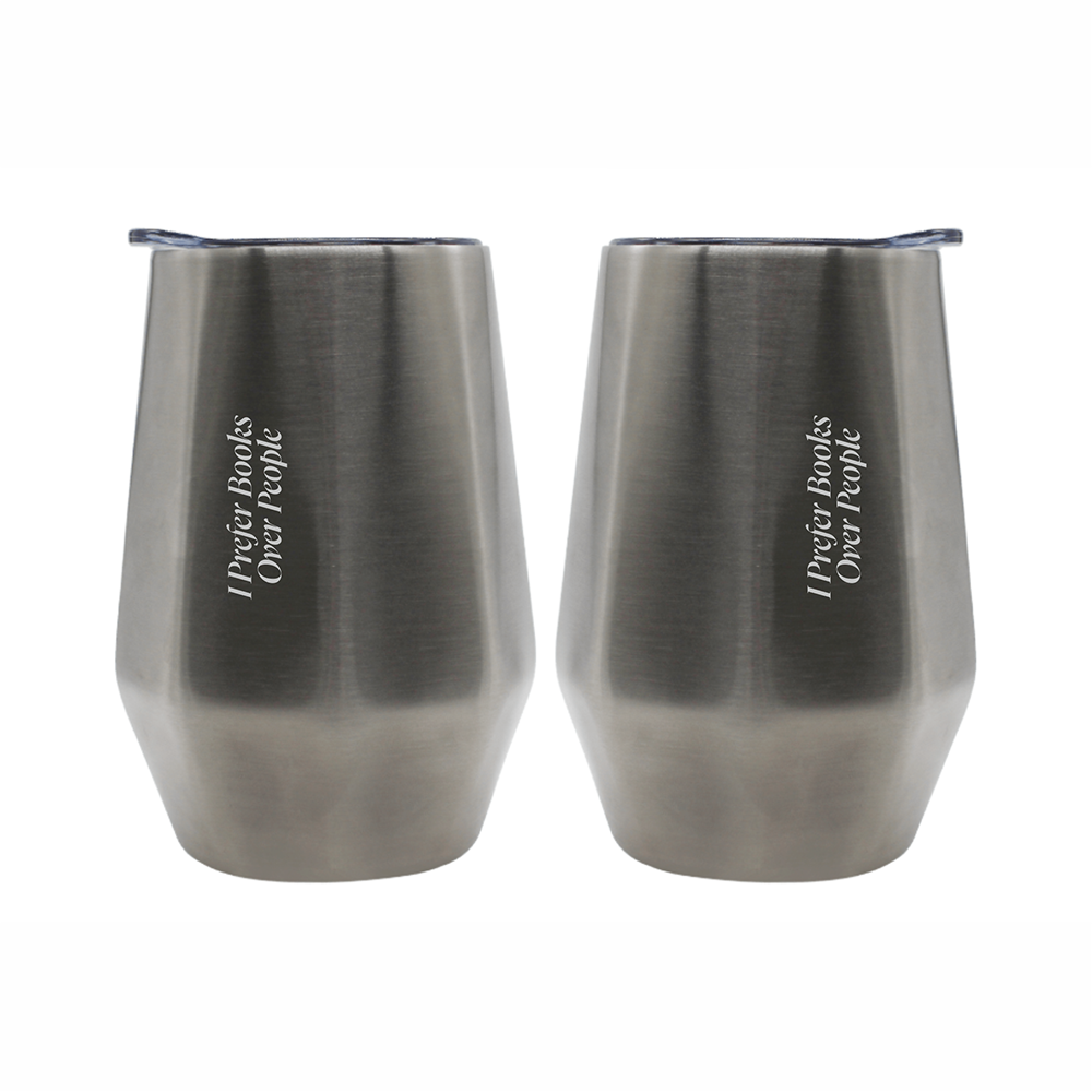 Кофер металлик «I prefer books over people», стальной