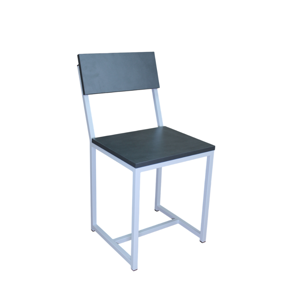 Стул ALLERD RION, металл, ЛДСП, белый муар, Металл Бруклин