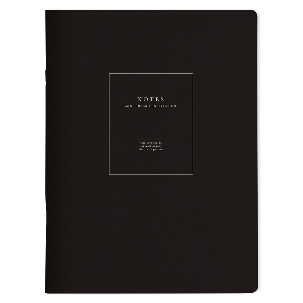Тетрадь "Notes", А4, 48 листов, клетка, черный