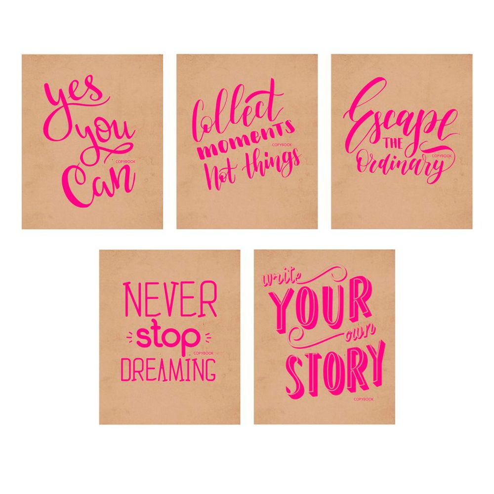 Тетрадь "Розовое настроение", А5, 48 листов, клетка, ассорти