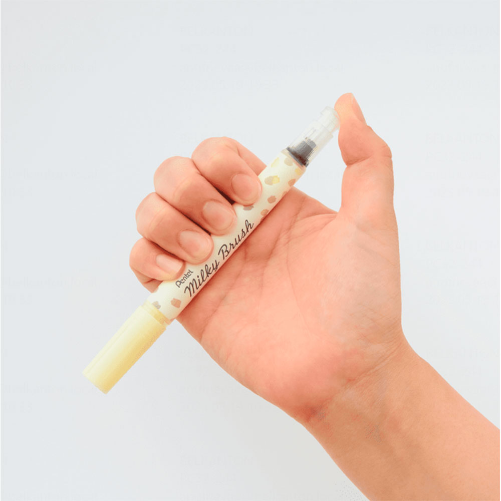 Маркер-кисть "Milky Brush", желтый пастельный - 3