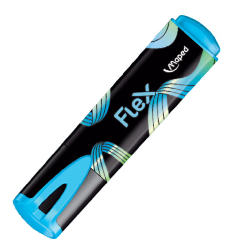 Маркер текстовый "Fluo Flex", синий