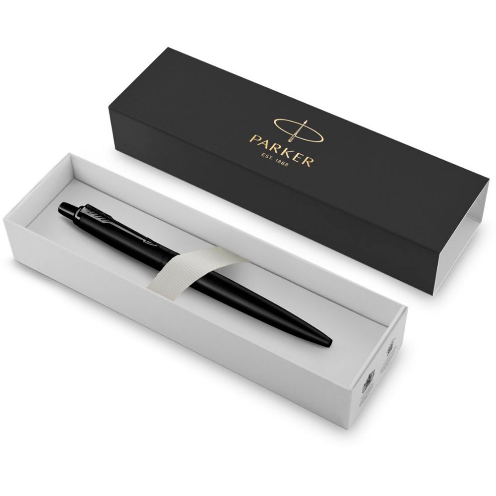 Ручка шариковая автоматическая Parker "Jotter Monochrome XL SE20", 1.0 мм, черный, стерж. синий - 4