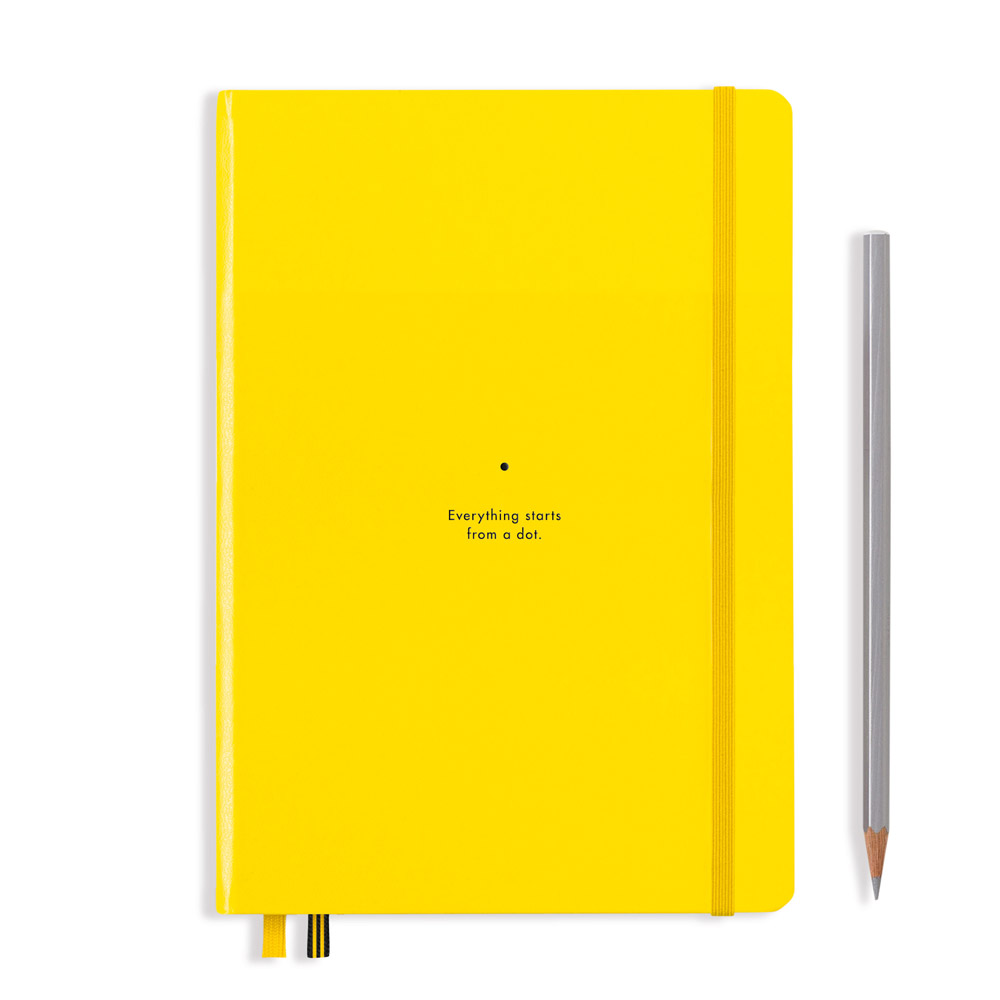 Блокнот "Leuchtturm1917. Bauhaus Edition", А5, 125 листов, точка, лимонный